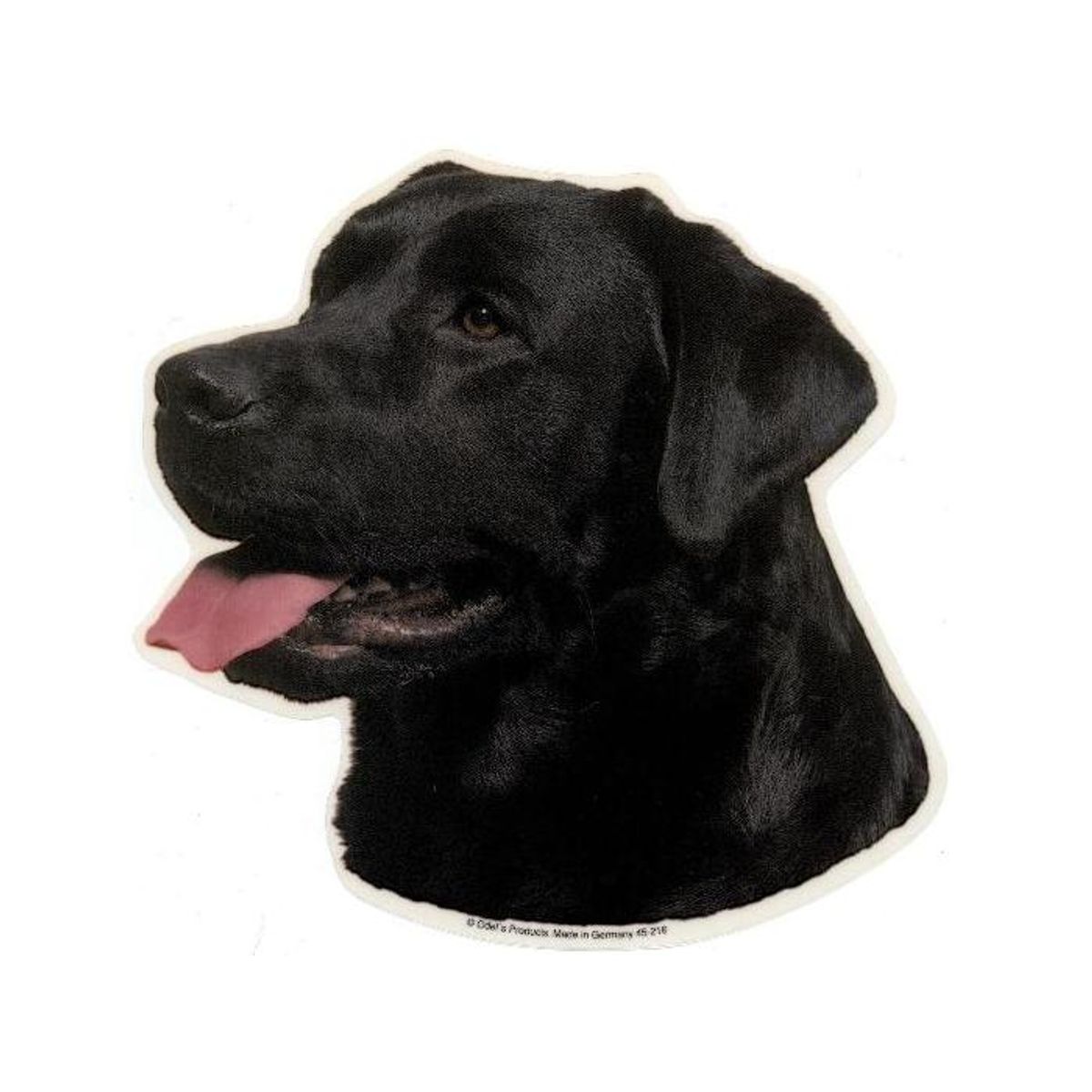 Labrador Retriever, sort, hv. Vælg: klistermærke, nøglering, mm.