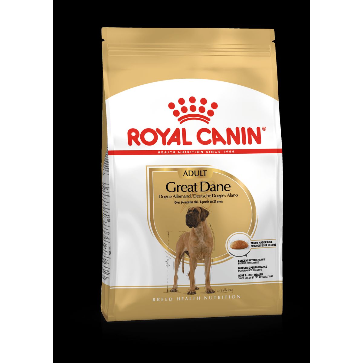 Royal Canin Great Dane / Grand danois Adult - over 24 måneder. hund. (12kg)