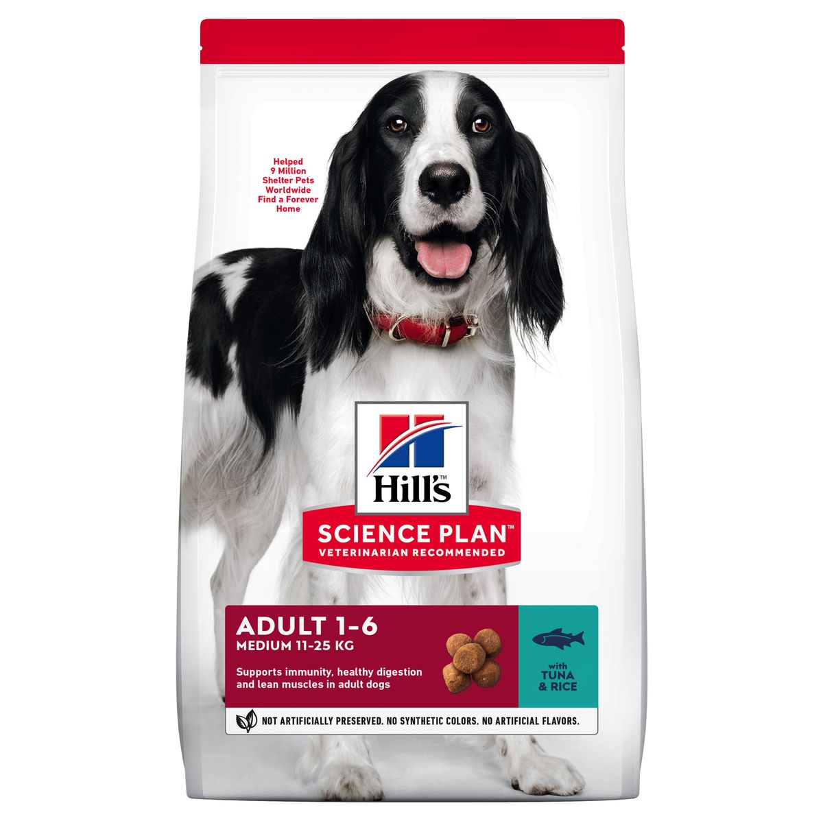 Hill's Science Plan Adult. Medium Breed. Tun&Ris.