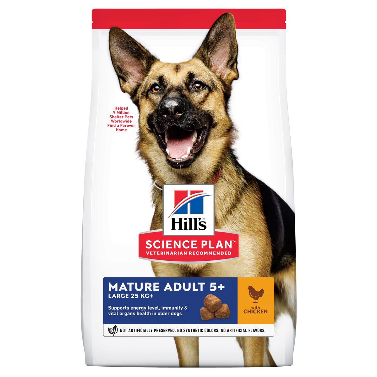 Hill's Science Plan Mature Adult 5+ Large Breed. Chicken. 12kg.