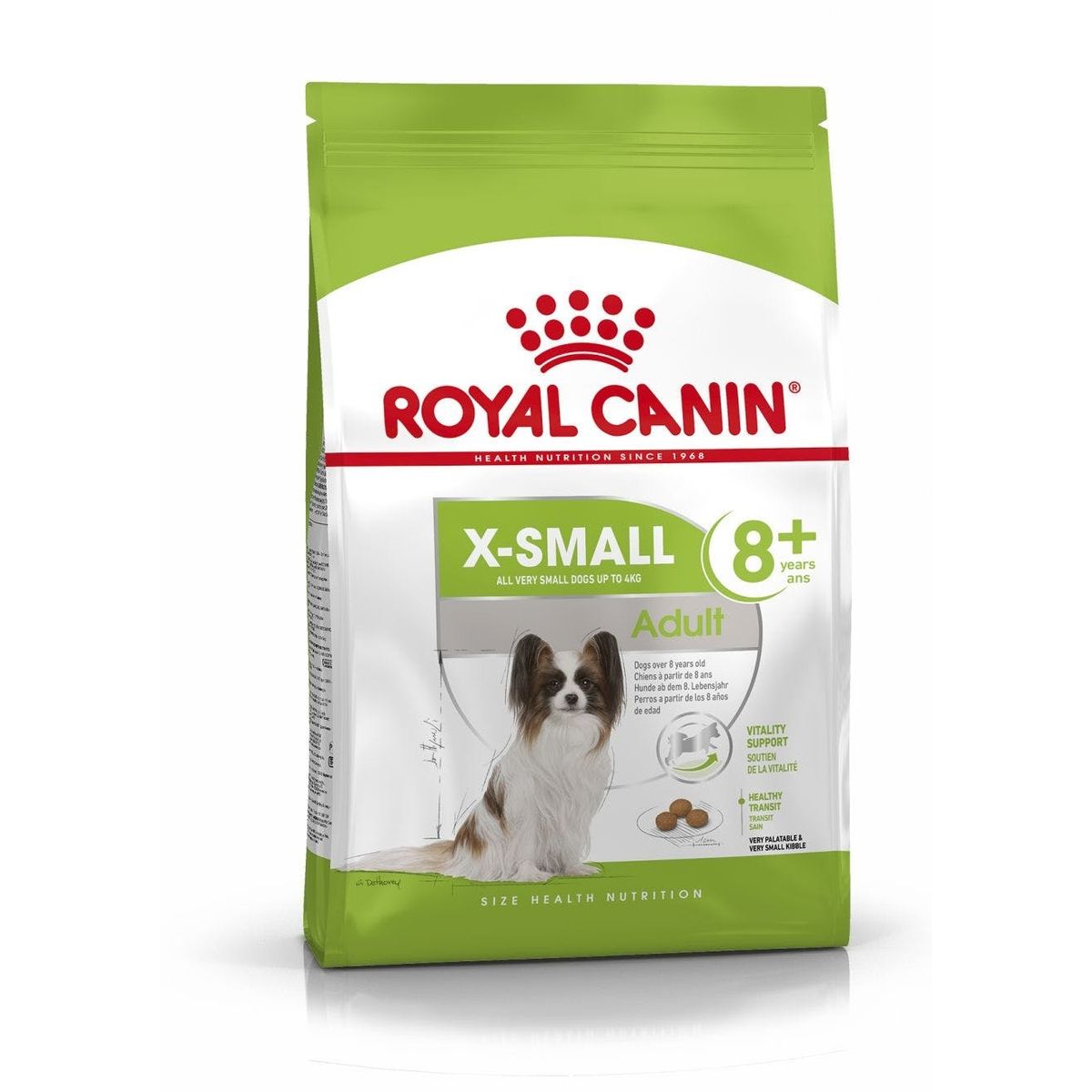 Royal Canin XSmall Adult 8+. (op til 4 kg hund) Over 8 år.