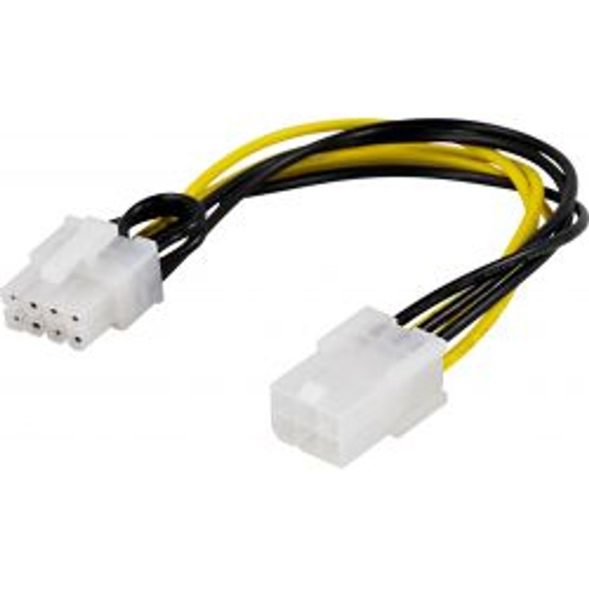 Deltaco Adapter Cable, 6-pin Pci-express To 8-pin Pci-express, 10 Cm - Ledning