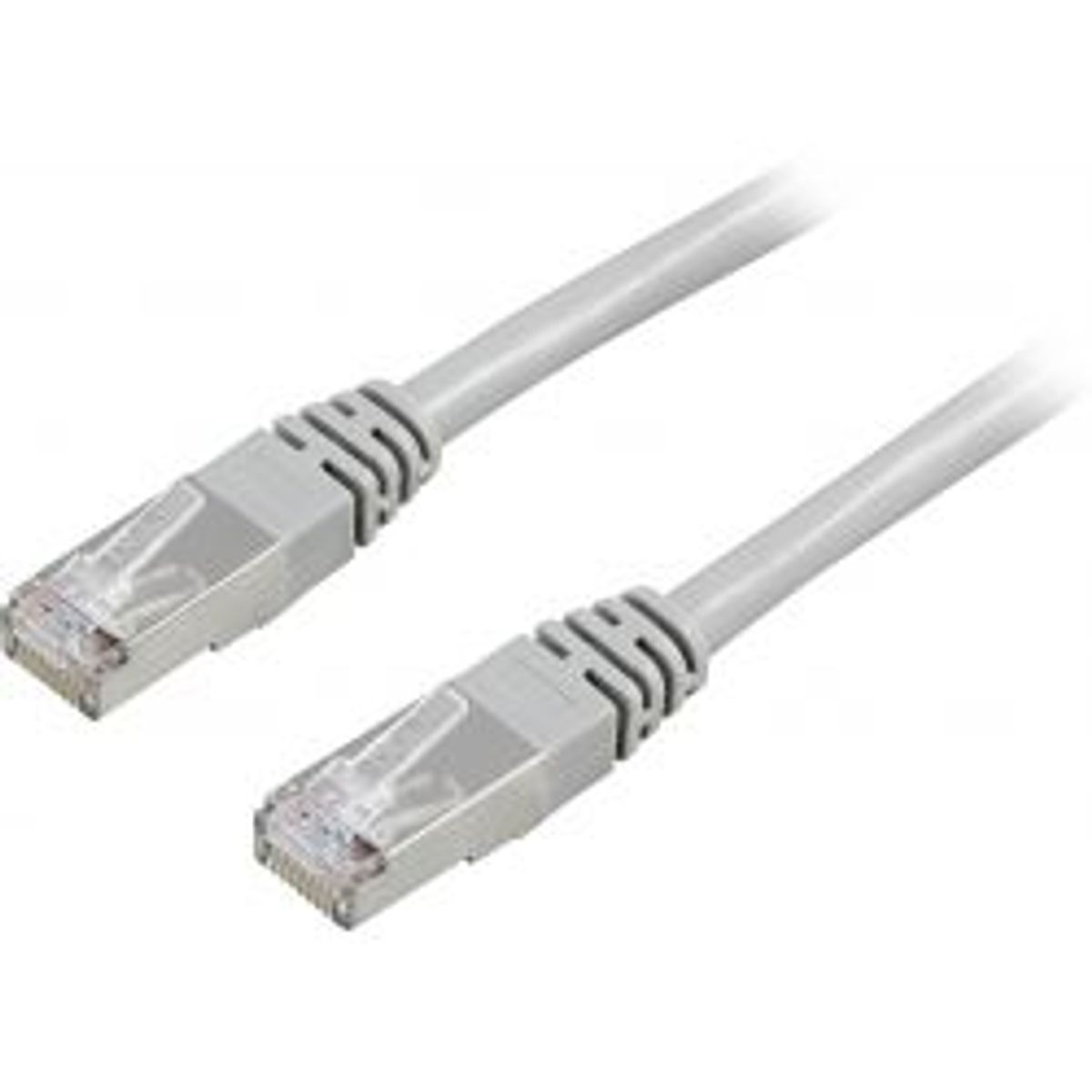 Deltaco F/utp Cat5e Patch Cable, 0.5m, 100mhz, Delta-certified, Grey - Ledning