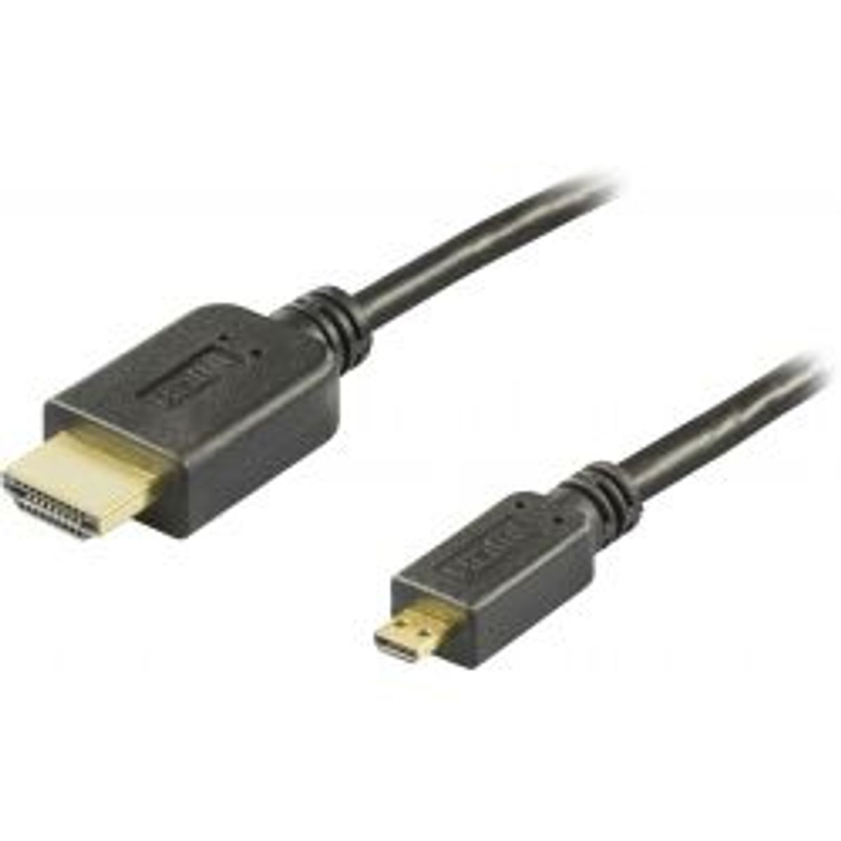 Deltaco Hdmi High Speed Cable With Ethernet, Hdmi Type A - Hdmi Micr - Ledning