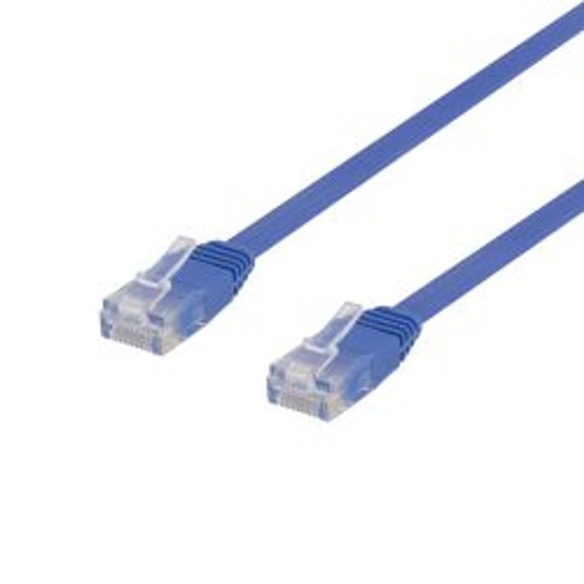 Deltaco U/utp Cat6 Patch Cable, Flat, 5m, 250mhz, Blue - Ledning