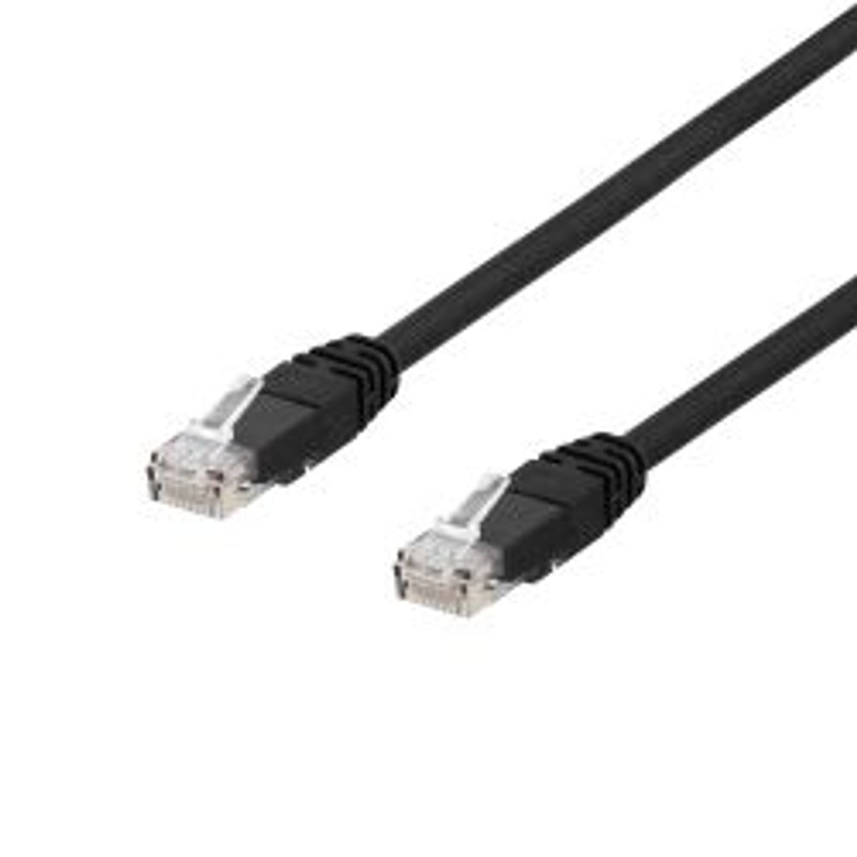 Deltaco U/utp Cat6a Patch Cable, Lszh, 0.3m, Black - Ledning