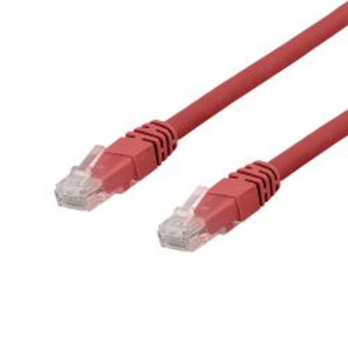 Deltaco U/utp Cat6a Patch Cable, Lszh, 1m, Red - Ledning