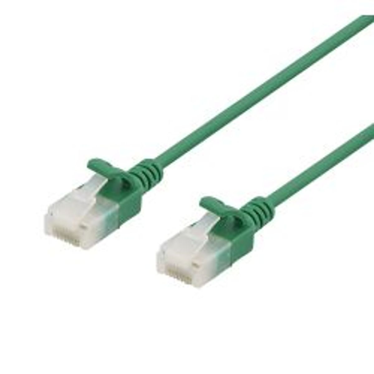 Deltaco U/utp Cat6a Patch Cable, Slim, 3,5mm I Diameter, 0,3m, Green - Ledning