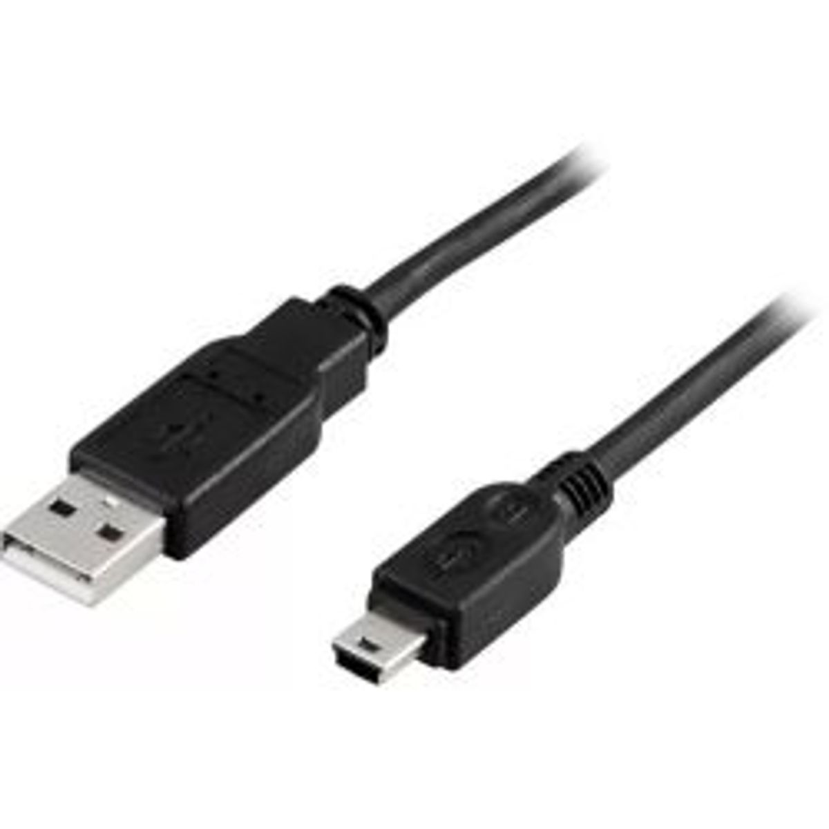 Deltaco Usb 2.0 Cable Type A Male, Type Mini B Male 3m, Black - Ledning