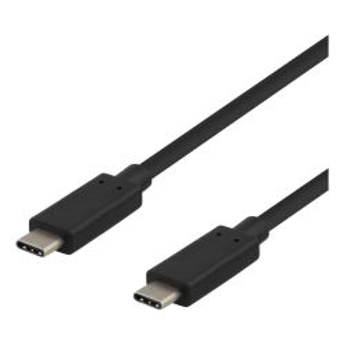 Deltaco Usb-c Cable, 0.5m, Usb 3.1 Gen 2, 10 Gbps, 60w, Black - Ledning