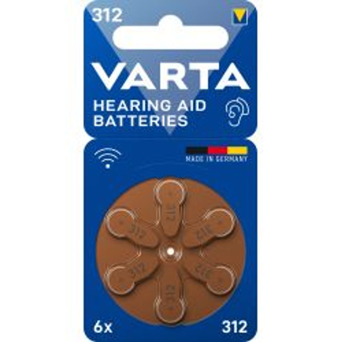 Varta Hearing Aid Batteries 312 - 6 Pack