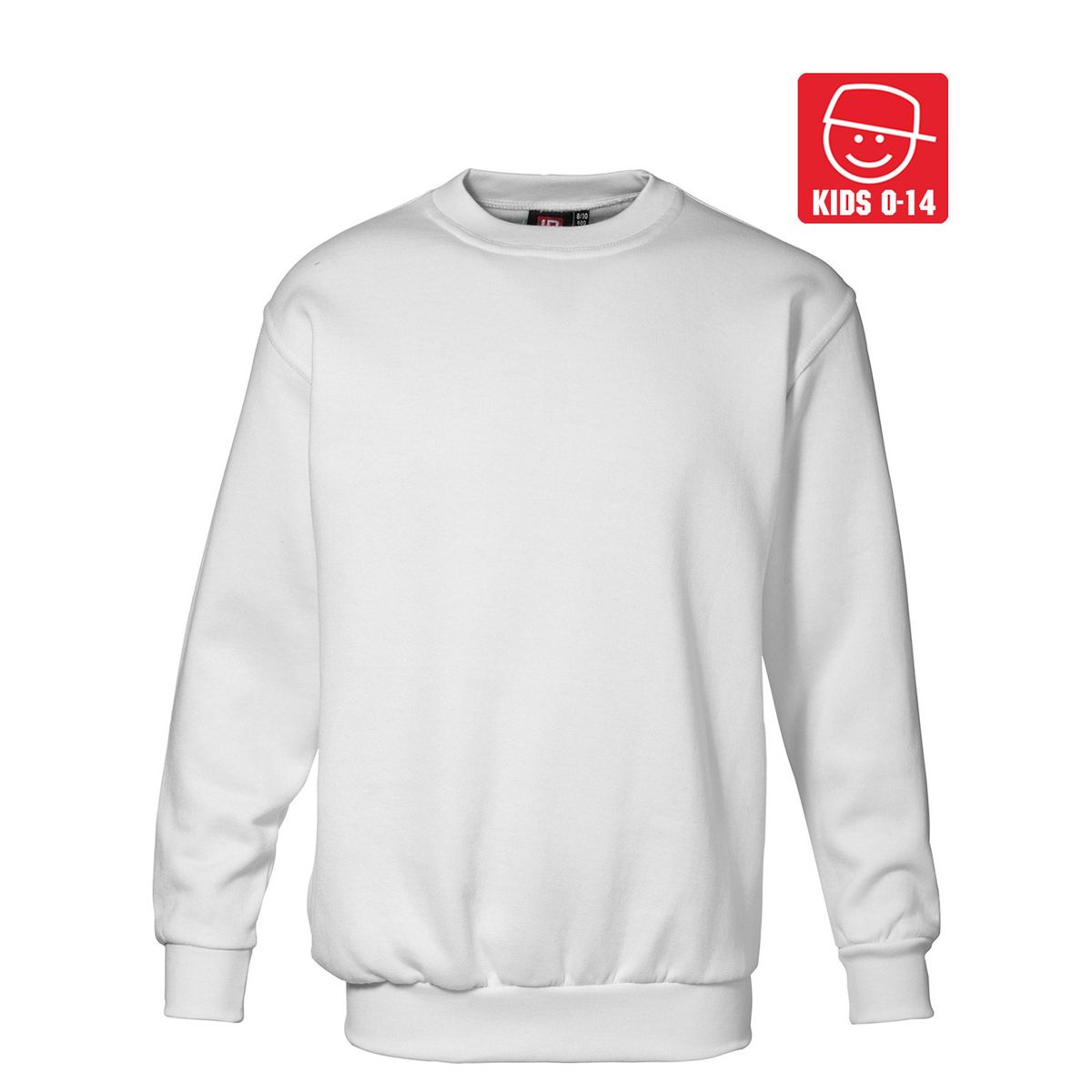 ID Klassisk Sweatshirt m. Lynlås Hvid