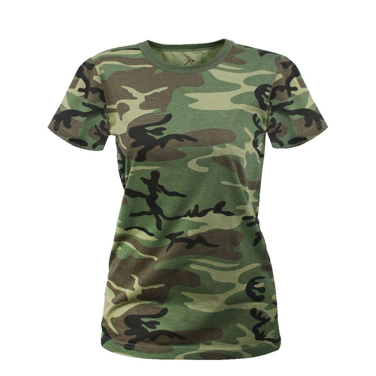 Rothco Ekstra Lang T-Shirt Dame Woodland