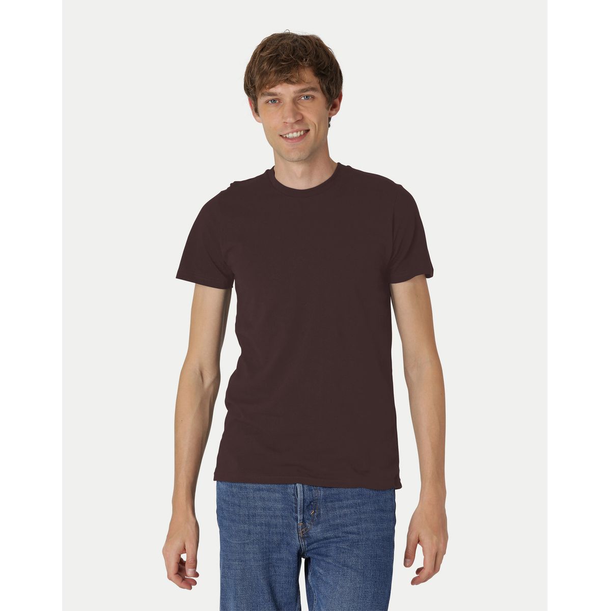 Neutral Fitted T-Shirt Brun