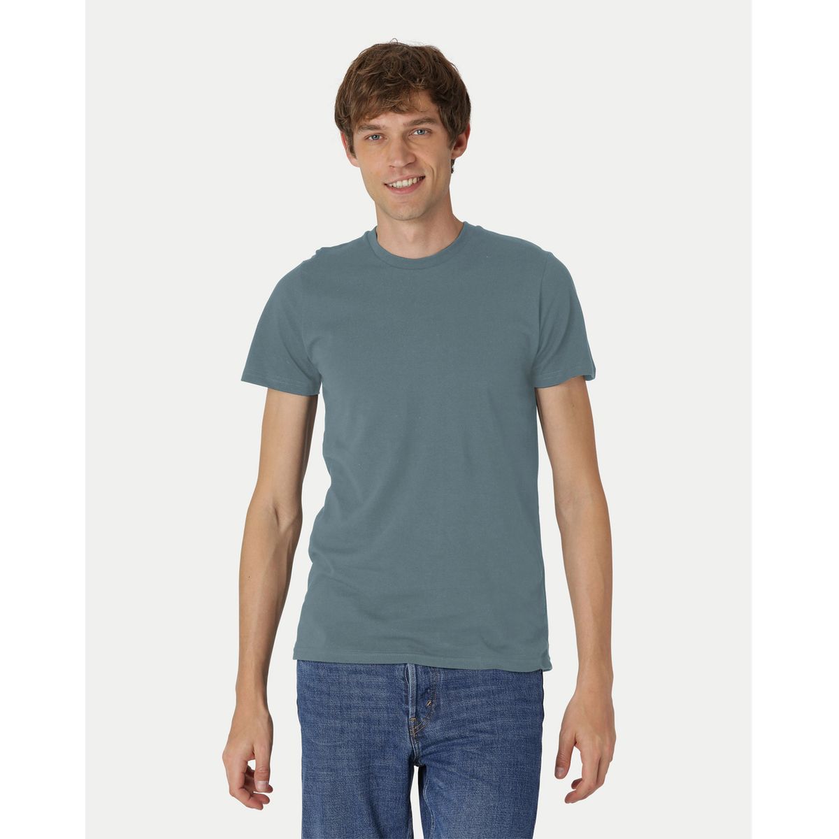 Neutral Fitted T-Shirt Teal