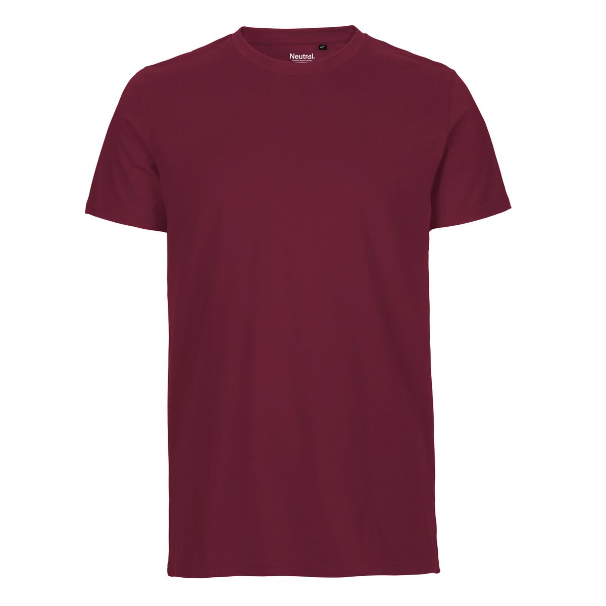 Neutral Fitted T-Shirt Bordeaux