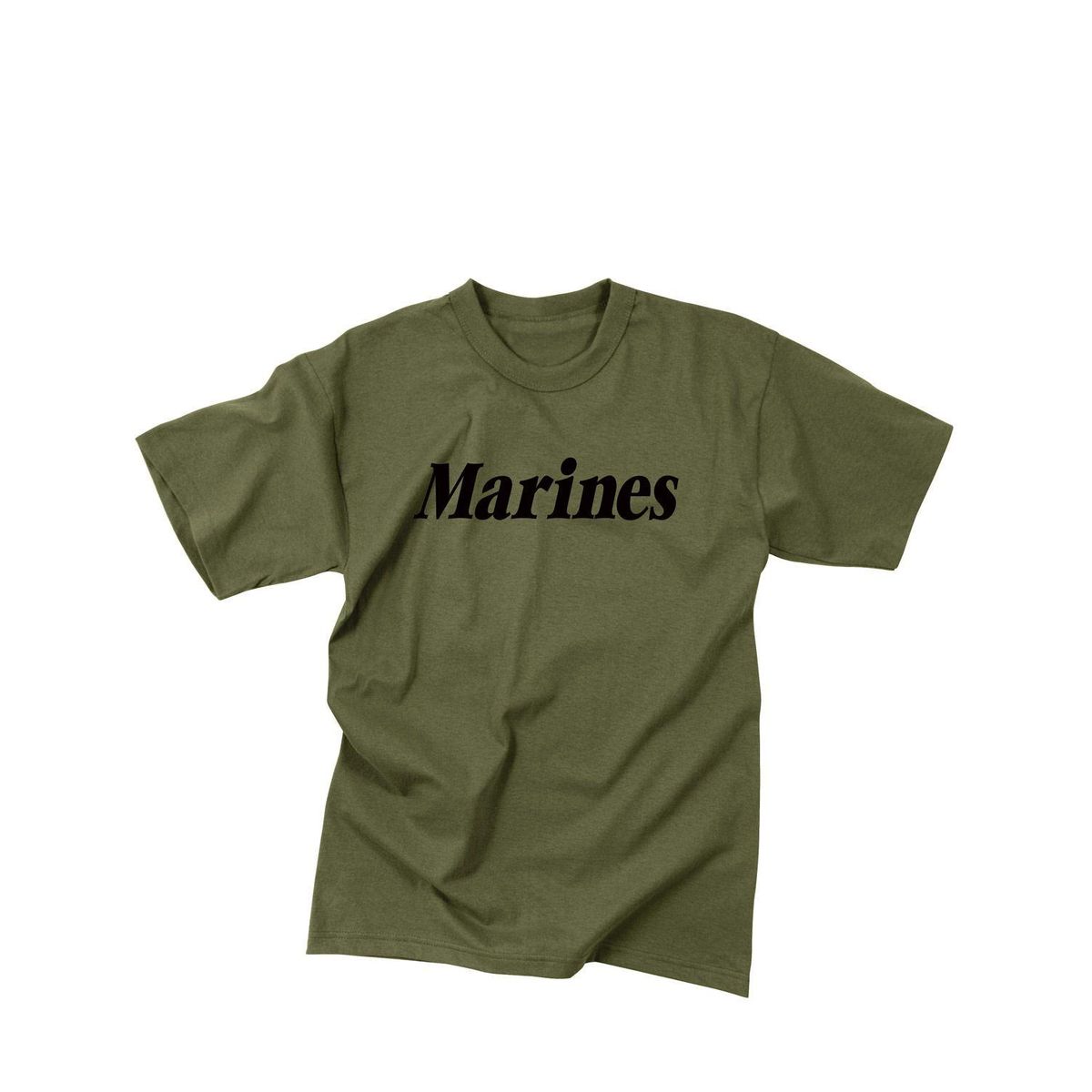 Rothco Olive green running/playing T-shirt with print - KIDS, Marines