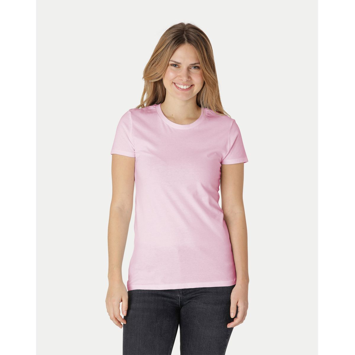 Neutral Dame Fitted T-Shirt Light Rose