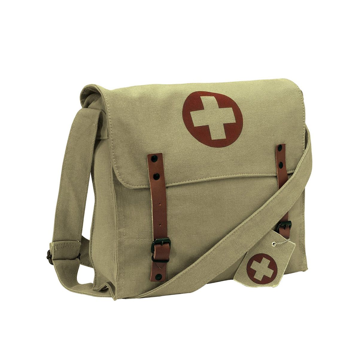 Rothco Vintage Medic Taske 7L Khaki with cross