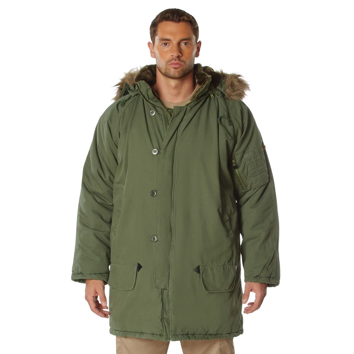 Rothco Vintage N-3B Parka Jakke Oliven