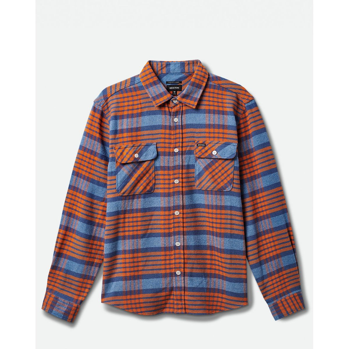 Brixton Bowery Langærmet Flannel Skjorte Orange