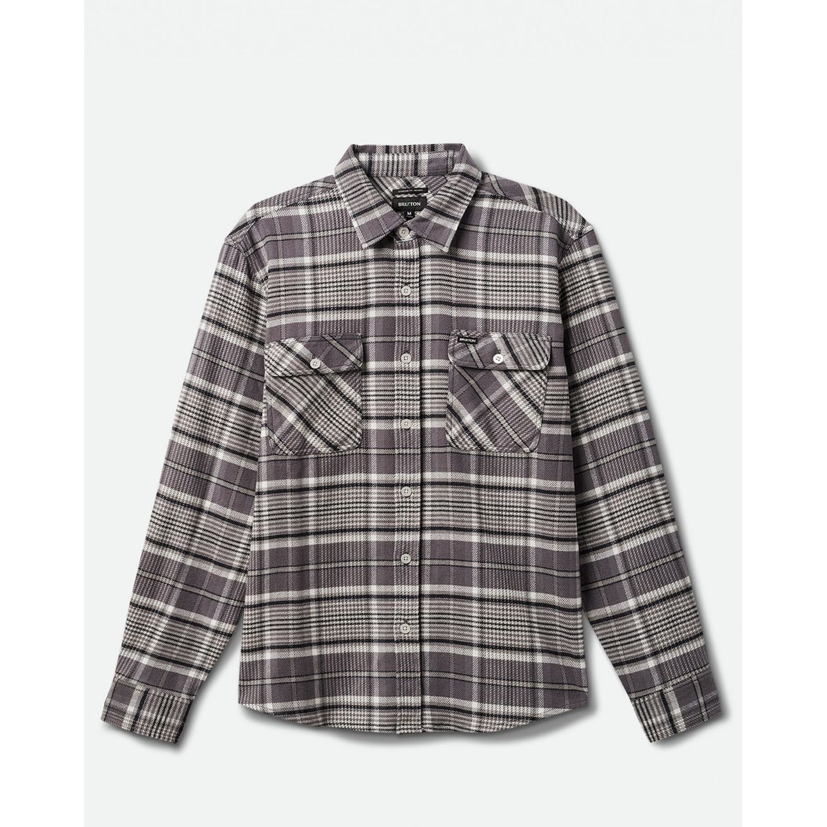 Brixton Bowery Stretch WR Flannel Grå / Sort