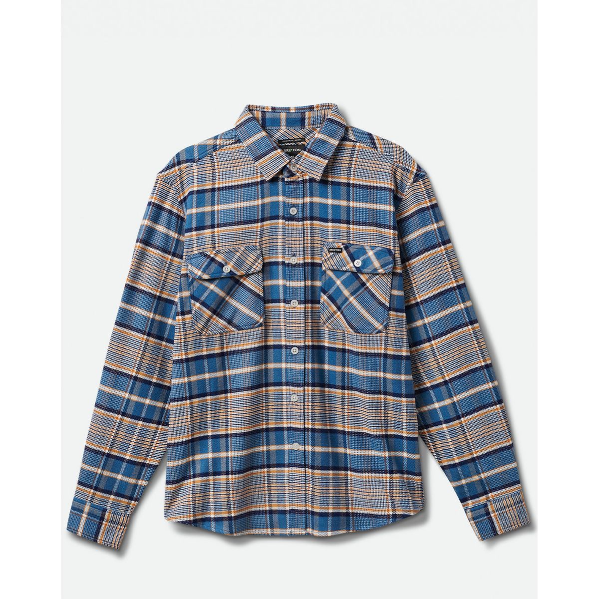 Brixton Bowery Stretch WR Flannel Blå / Grå