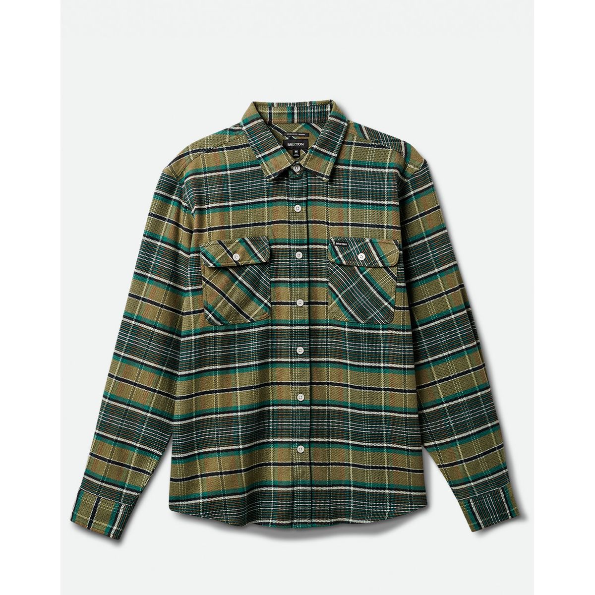 Brixton Bowery Stretch WR Flannel Grøn