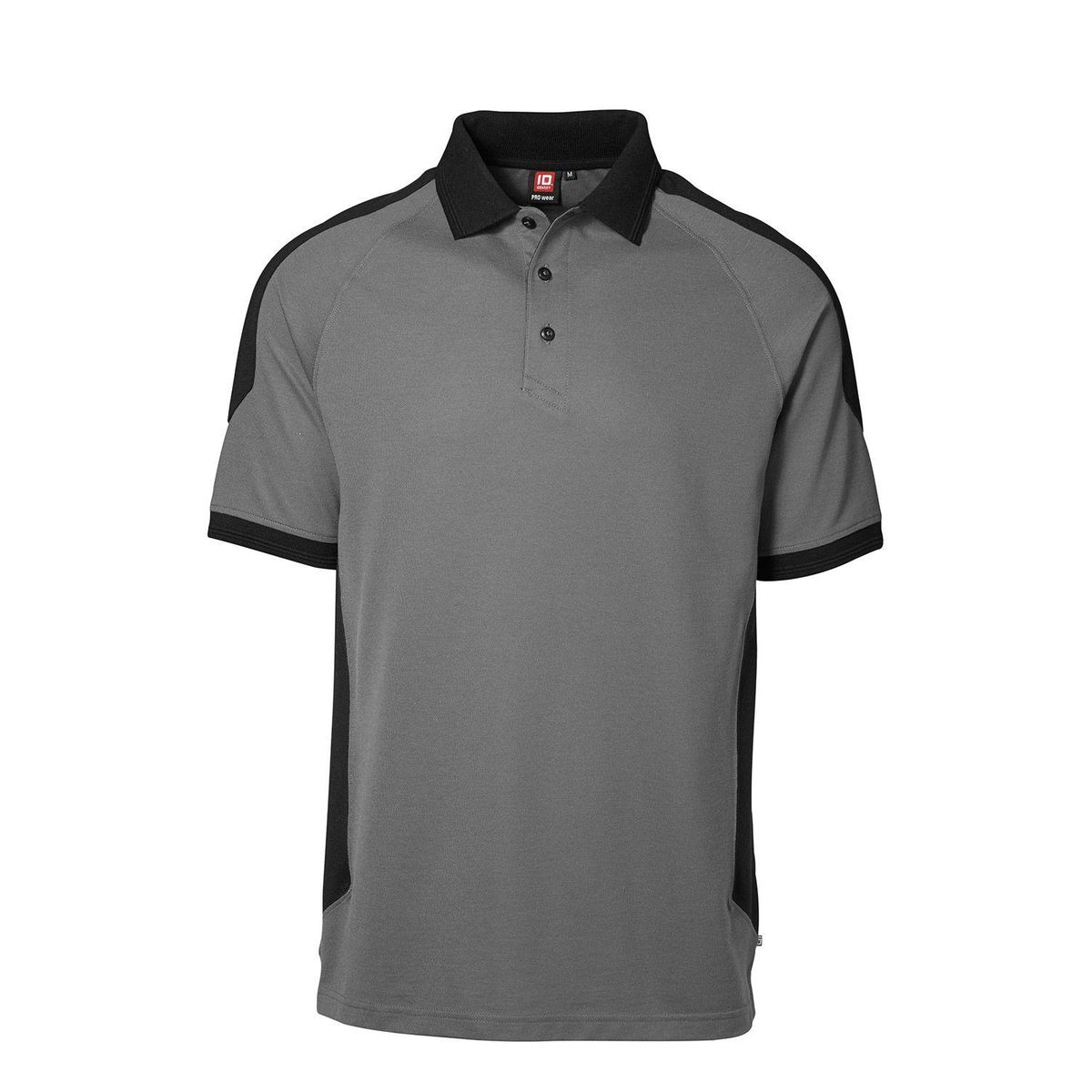 ID PRO wear polo, contrast Silver Grå