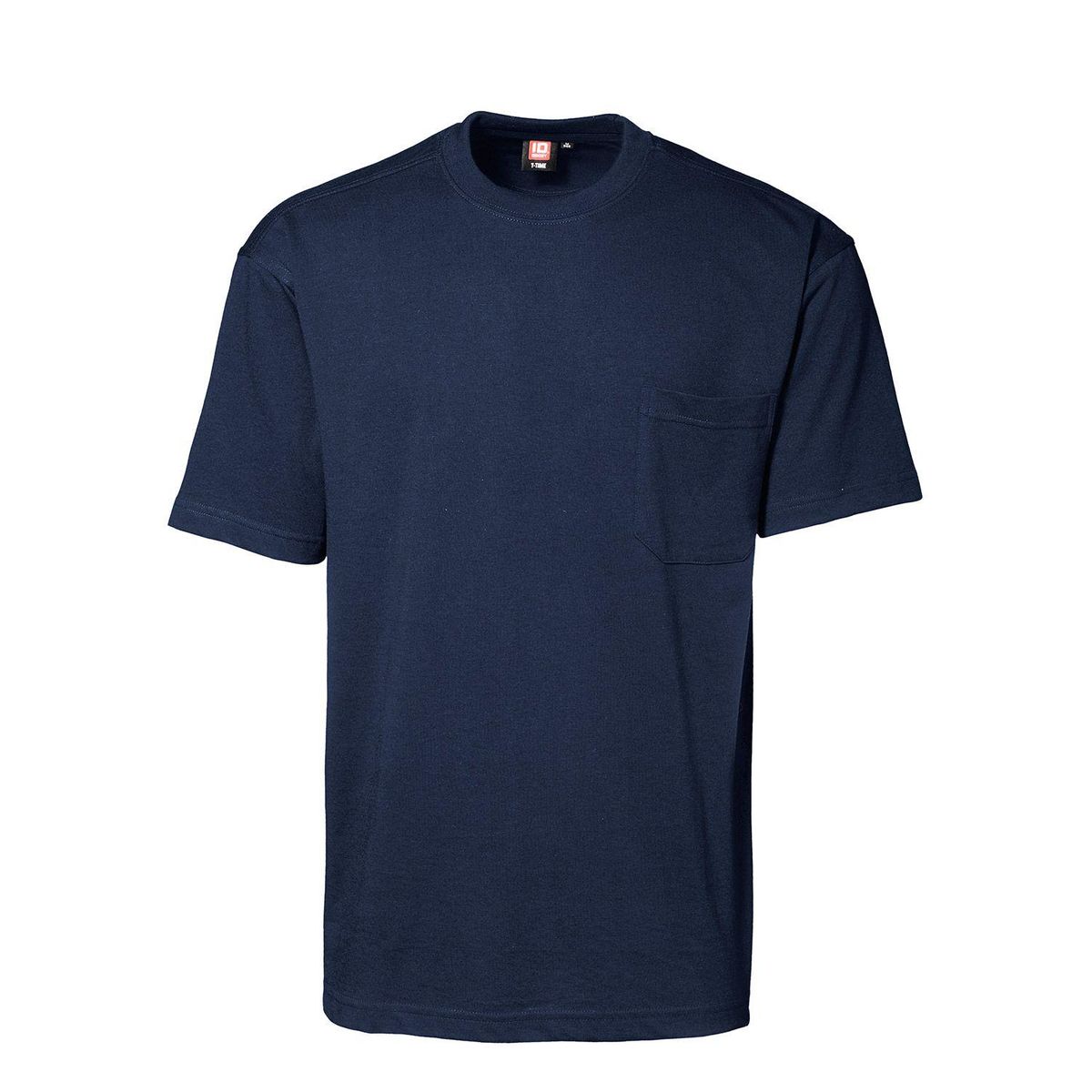 ID T-TIME T-Shirt Dame m. Brystlomme Navy