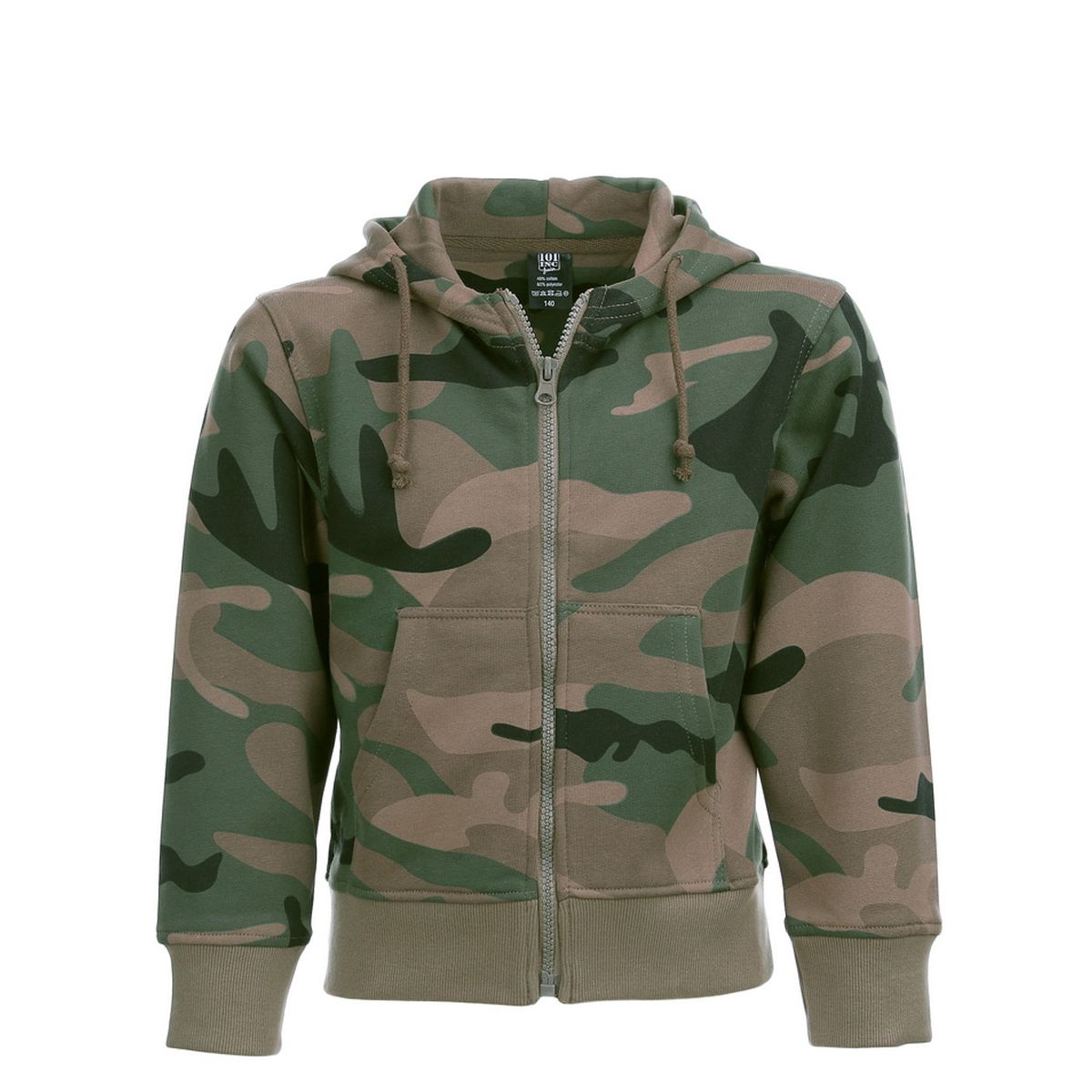 Fostex Camouflage Hoodie Børn Woodland