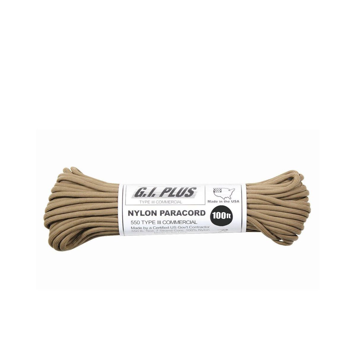 Paracord, Nylon 30m Coyote Brown