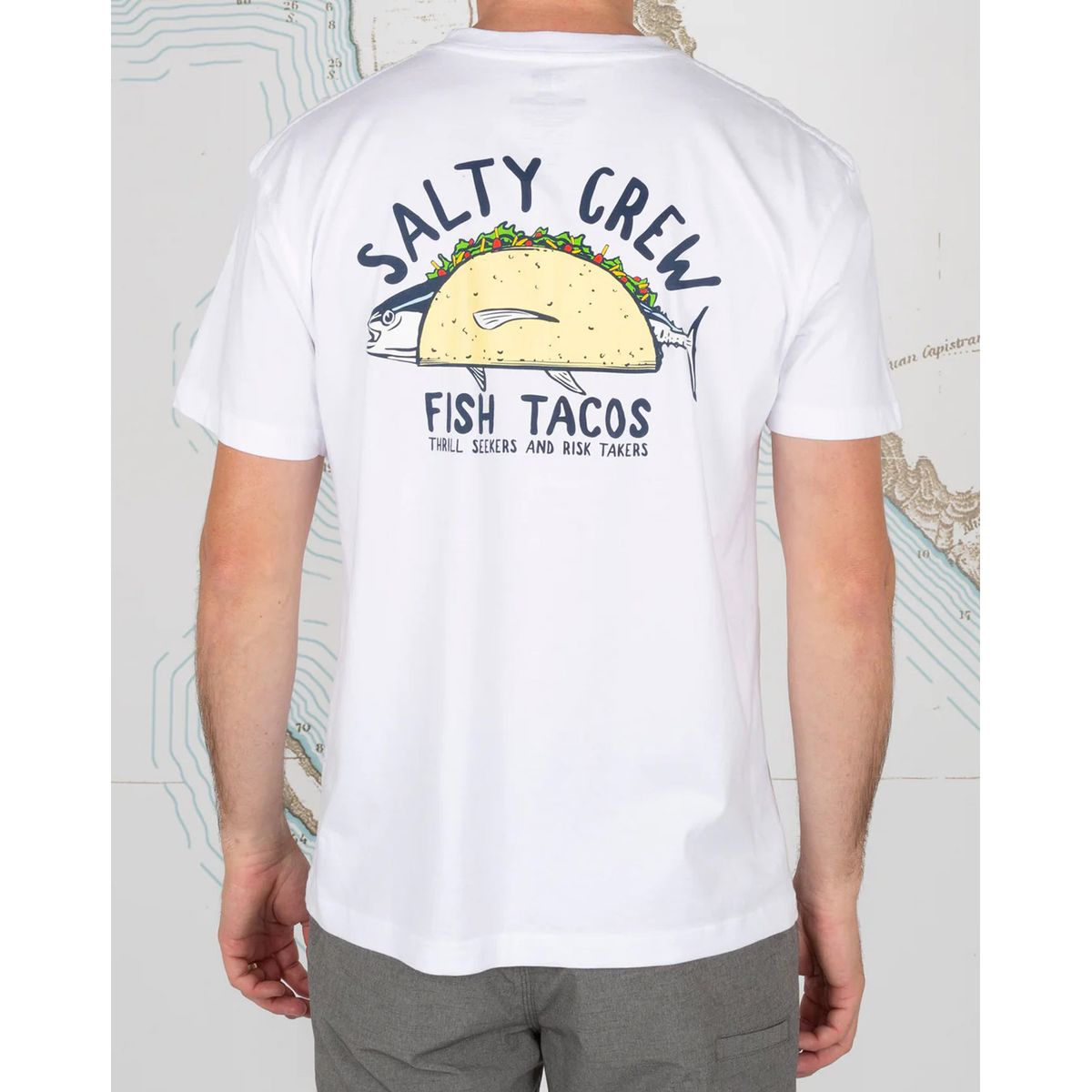 Salty Crew Baja Fresh Premium Kortærmet T-Shirt Hvid