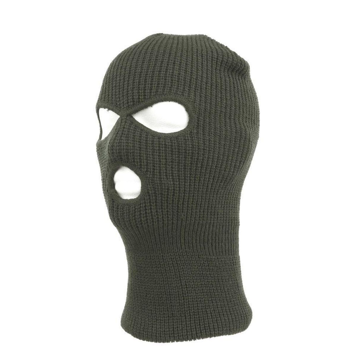 Fostex Akryl Balaclava 3-hul Oliven