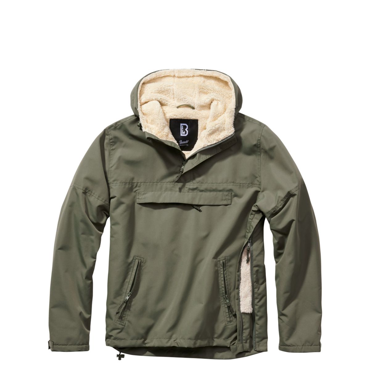 Brandit Windbreaker Anorak - Sherpa foring Oliven