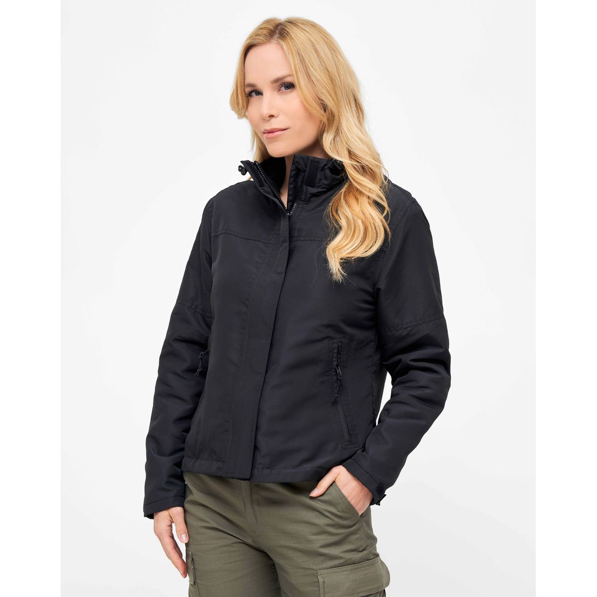 Brandit Ladies Windbreaker Frontzip Black