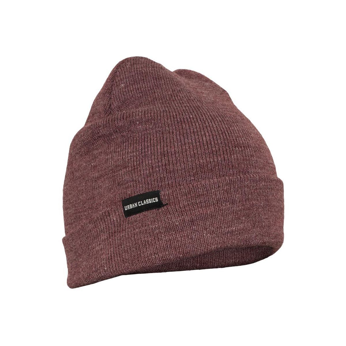 Urban Classics Basis Flap Beanie Bordeaux melange