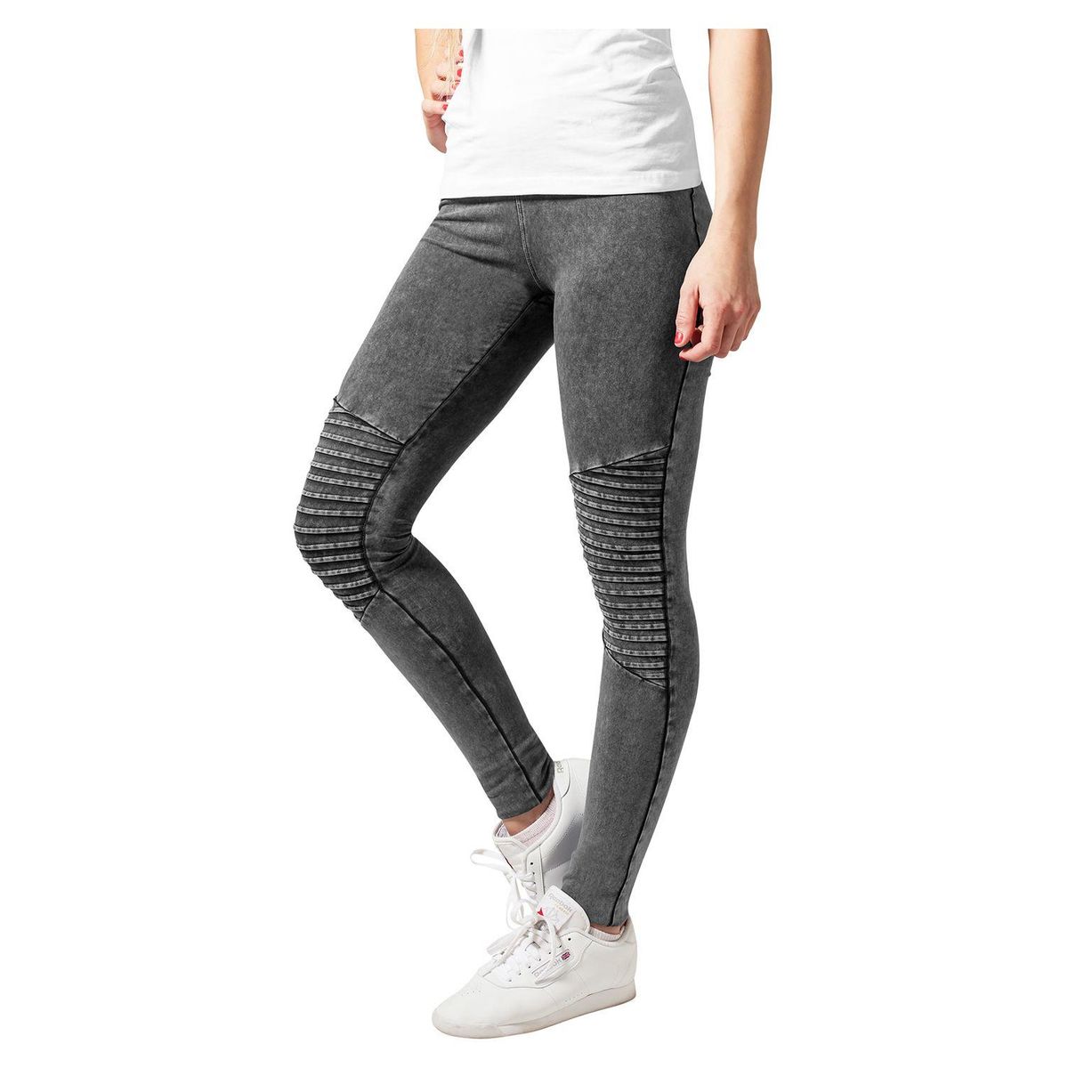 Urban Classics Denim Jersey Leggings Mørk Grå