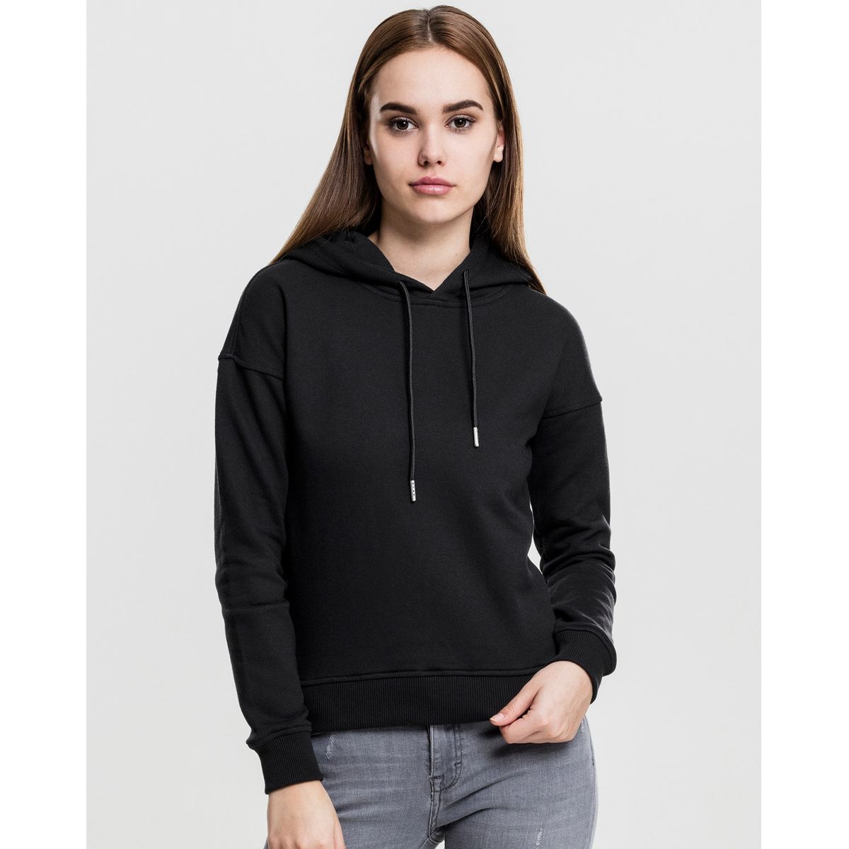 Urban Classics Dame Hoodie Sort