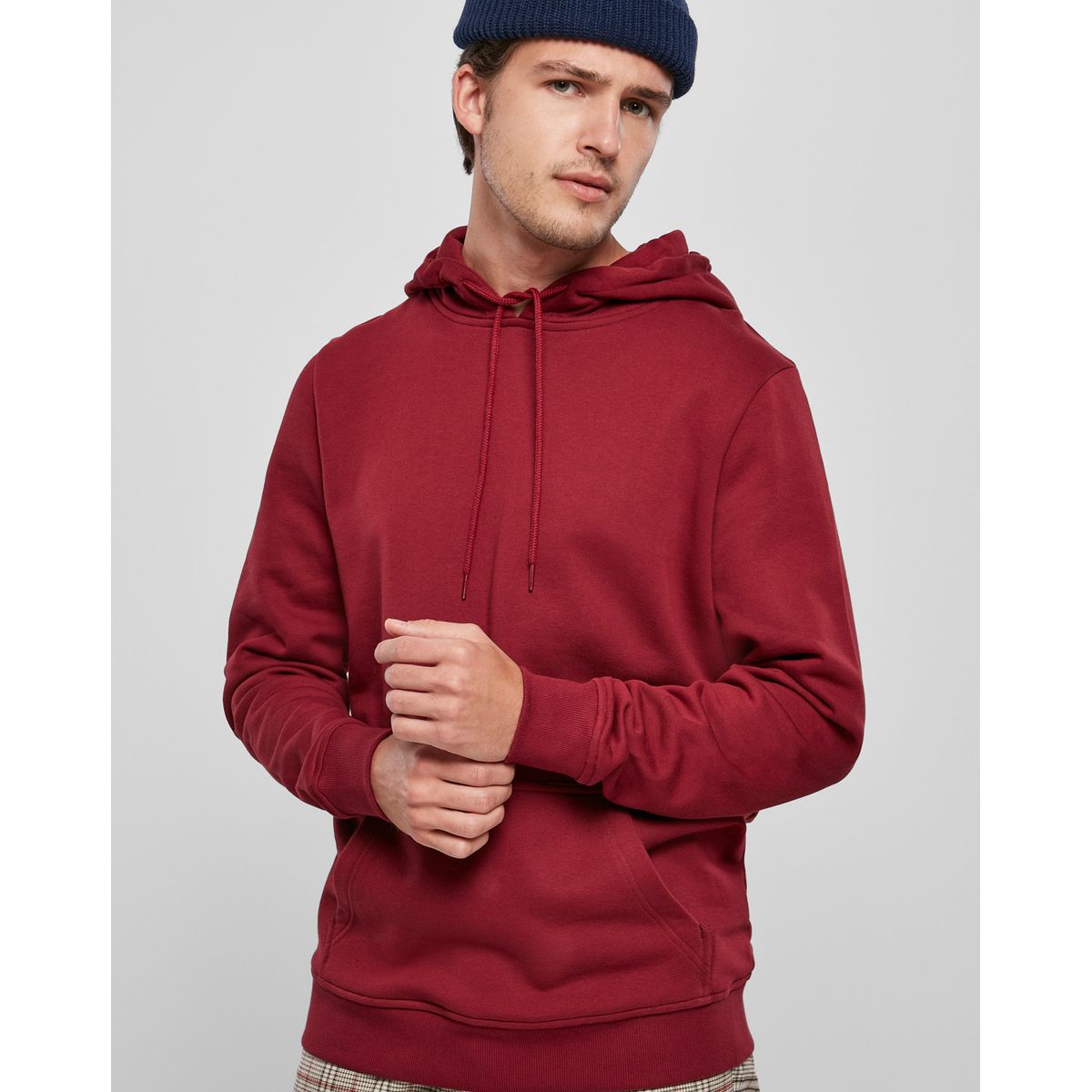 Urban Classics Økologisk Basis Hoodie Bordeaux