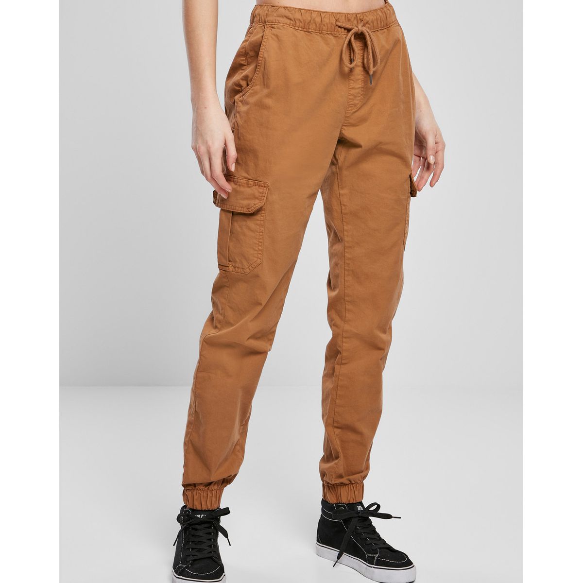 Urban Classics Dame High Waist Cargo Joggingbukser