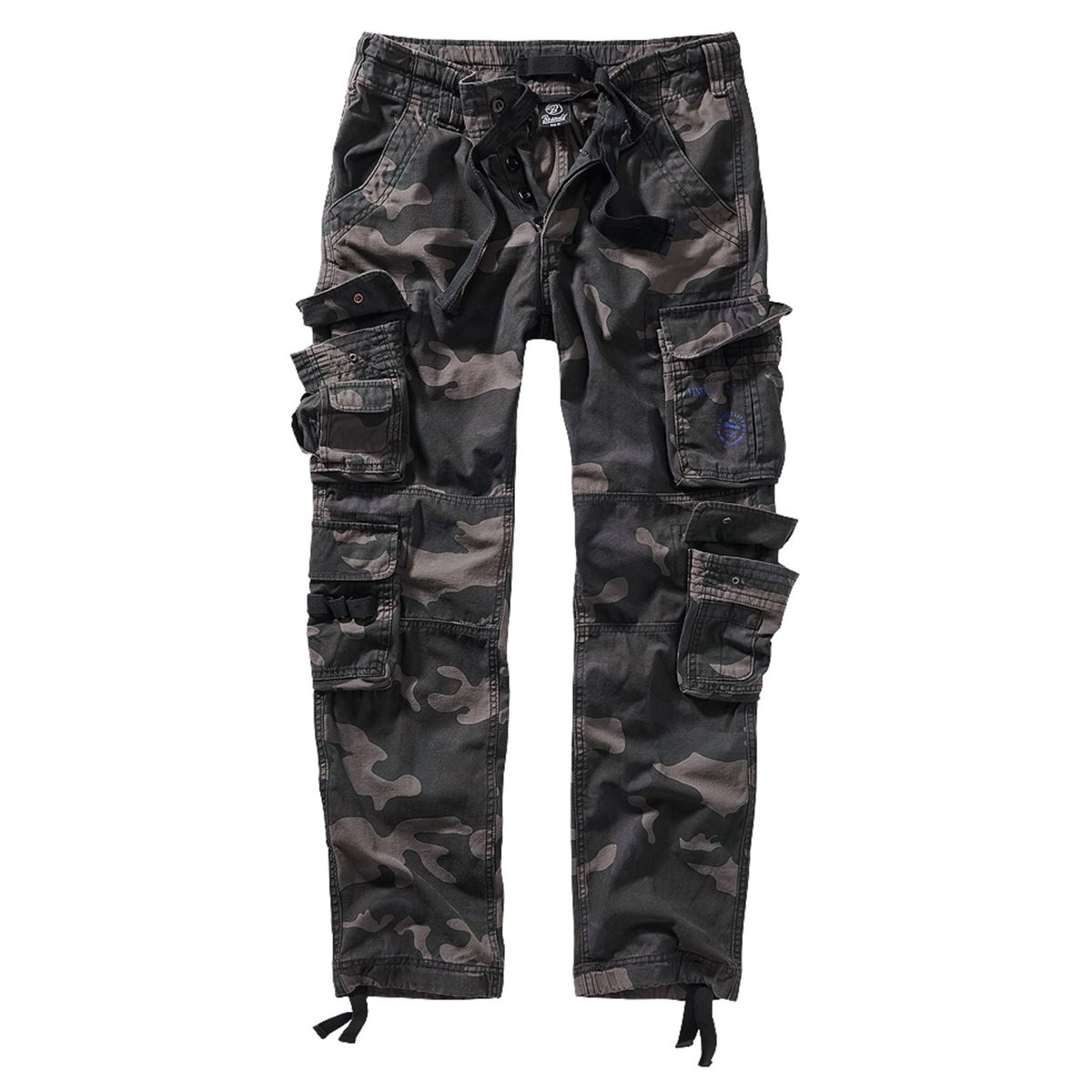 Brandit Pure Vintage Cargobukser - Slim Sort Camo