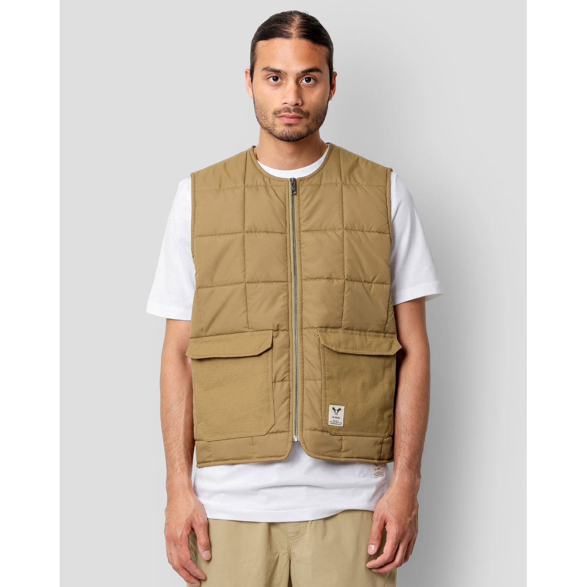 Fat Moose Aiden Liner Vest Khaki