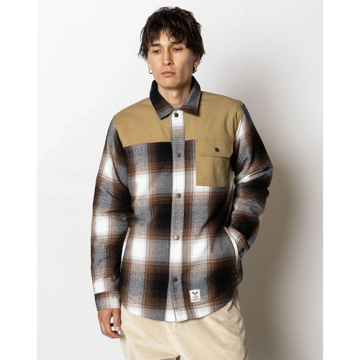 Fat Moose Adam Ternet Overshirt Mørk Brun