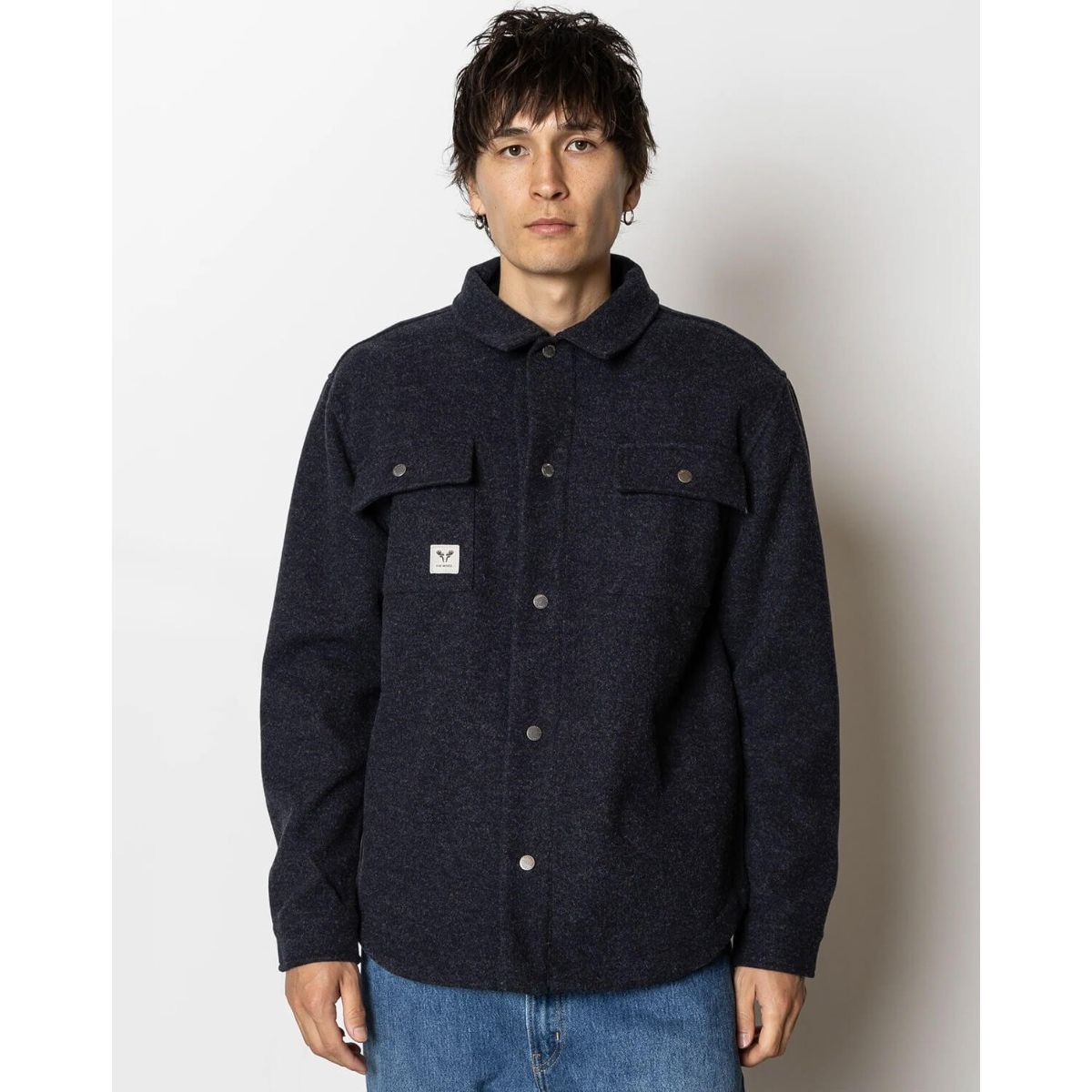 Fat Moose Villas Overshirt Mørk Navy