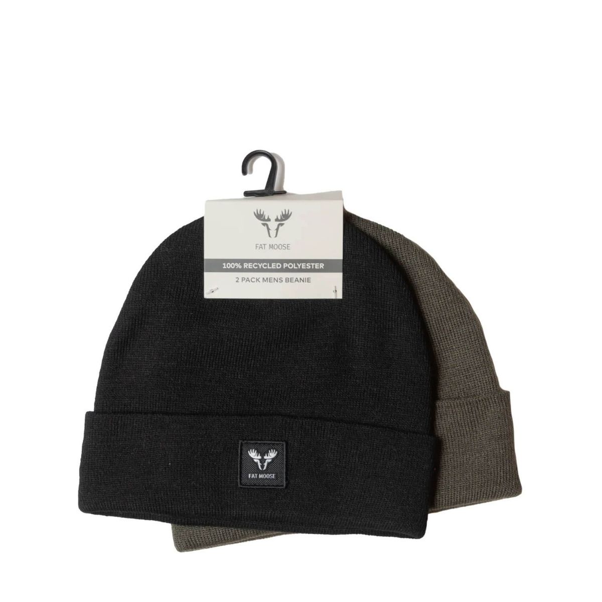 Fat Moose Base 2-pack beanie Black / Army