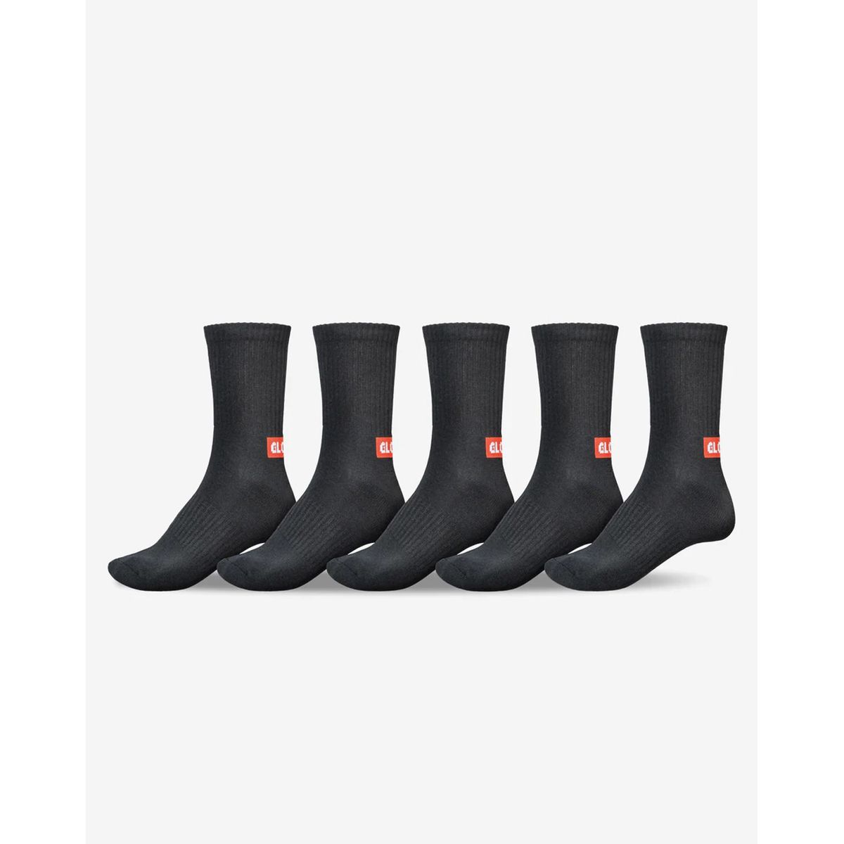 Globe Minibar Crew Sock 5 Pack Black