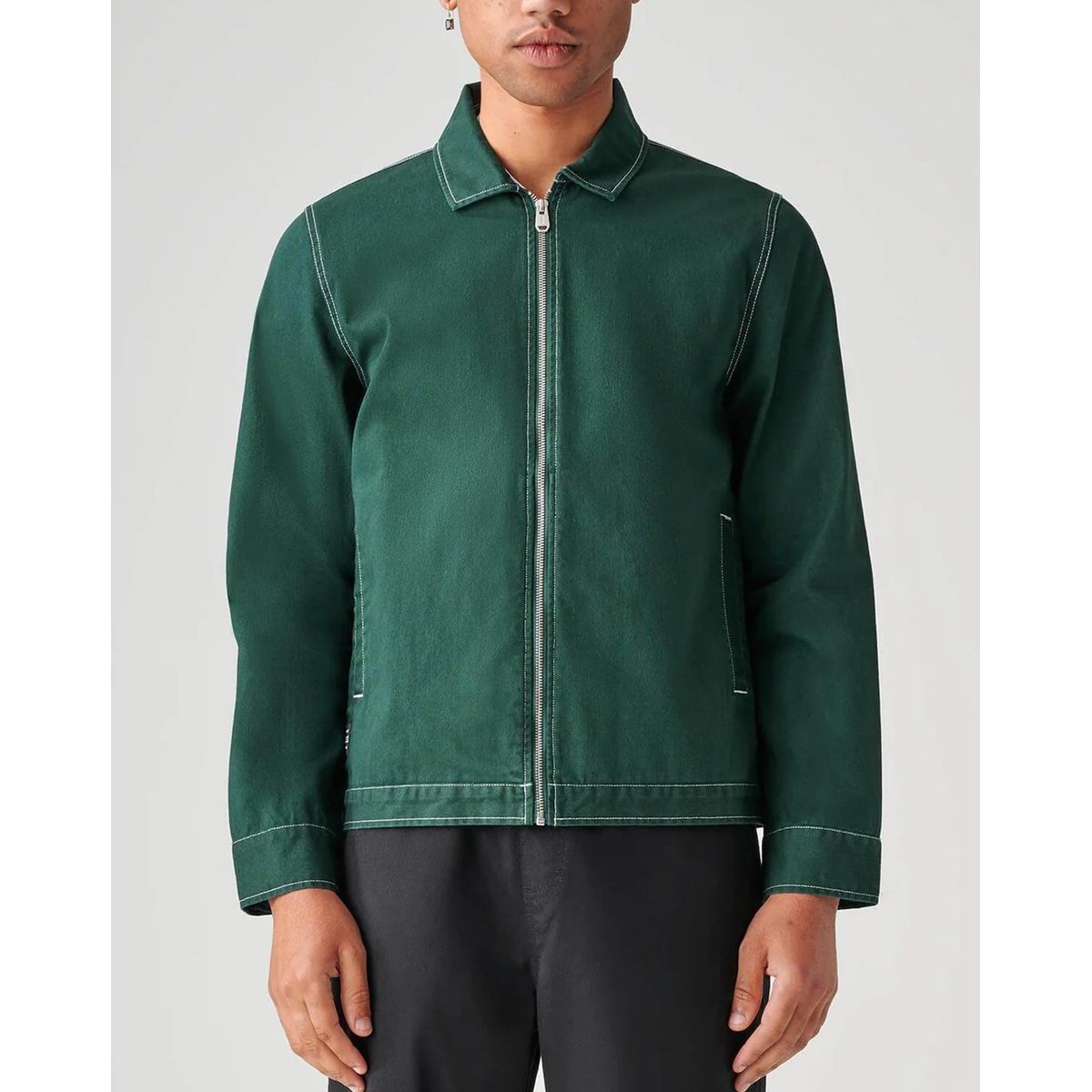 Globe Off Course Twill Jacket Green