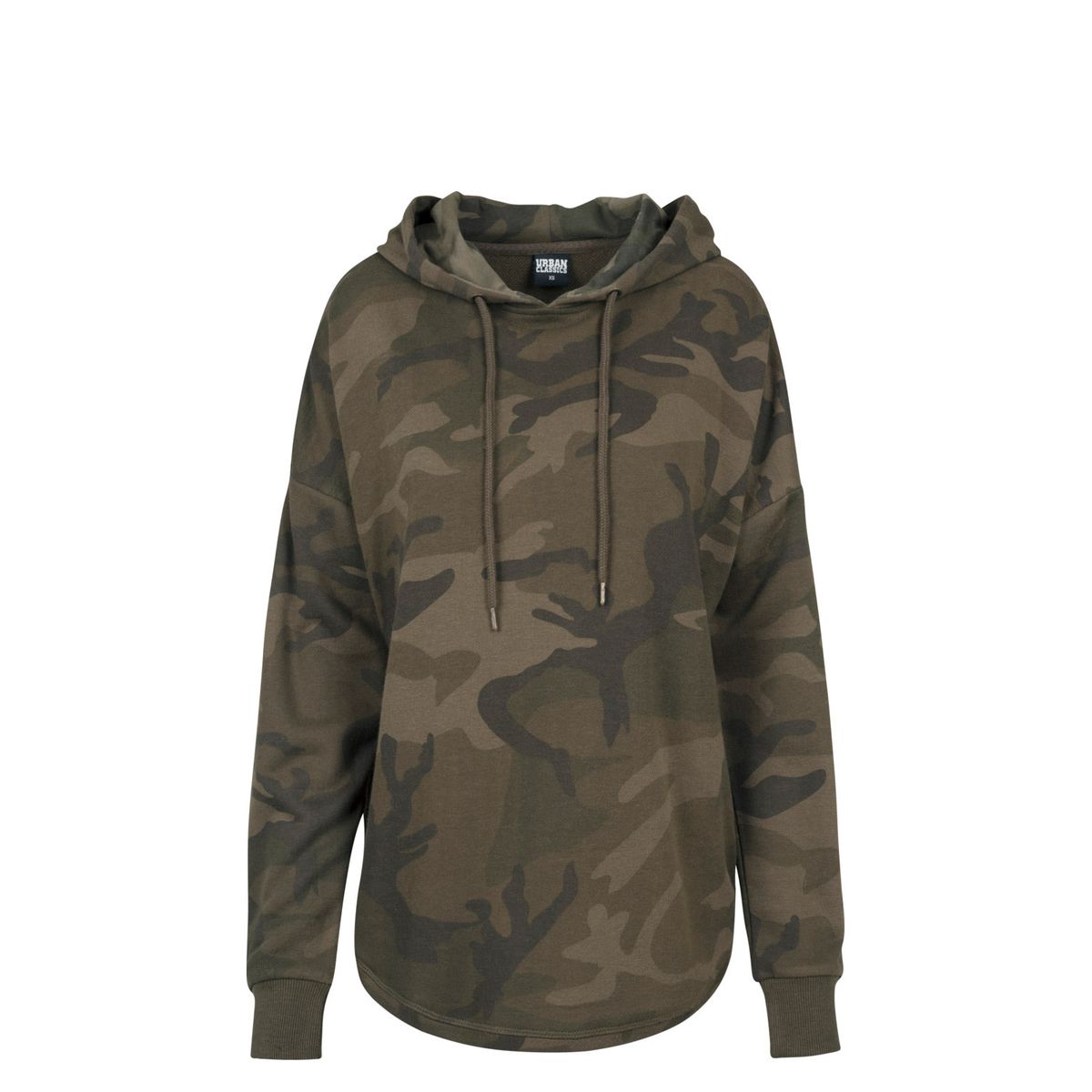 Urban Classics Oversized Camouflage Hoodie Oliven Camo XL