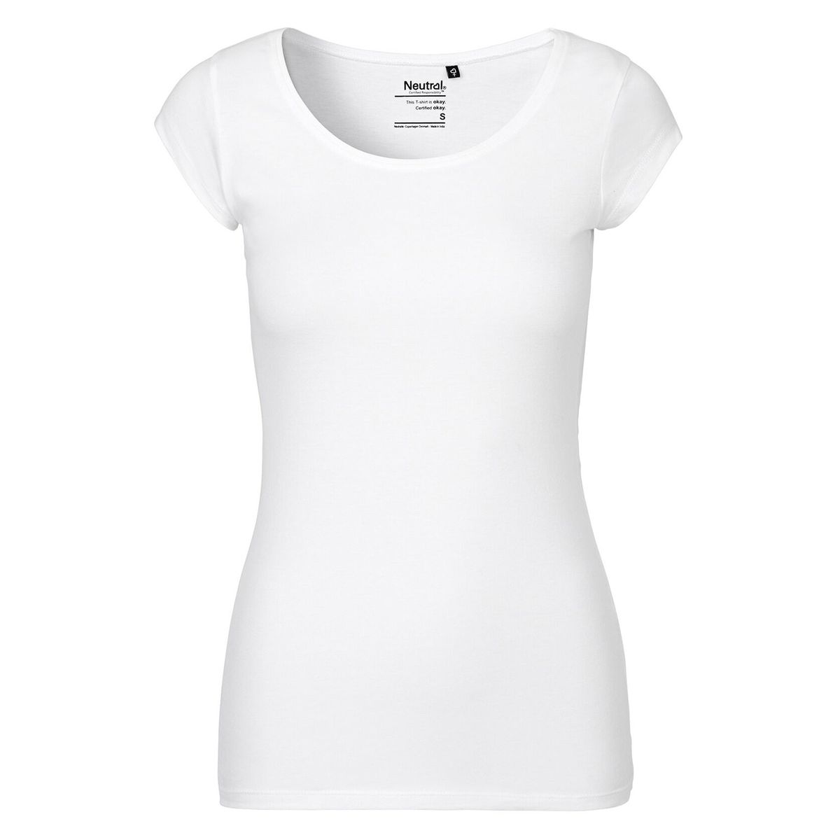 Neutral Dame Round neck Kortærmet T-Shirt Hvid